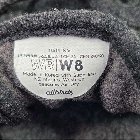 Allbirds Wool Runners Gray Women’s Size 8 Collab TikTok Tuke Jo - Picture 11 of 11